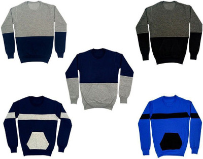 AE Trends Full Sleeve Solid Boys Sweatshirt