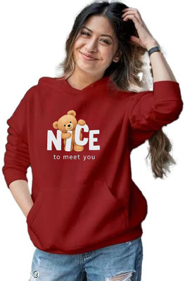 Wellvery Full Sleeve Graphic Print, Printed Women Sweatshirt