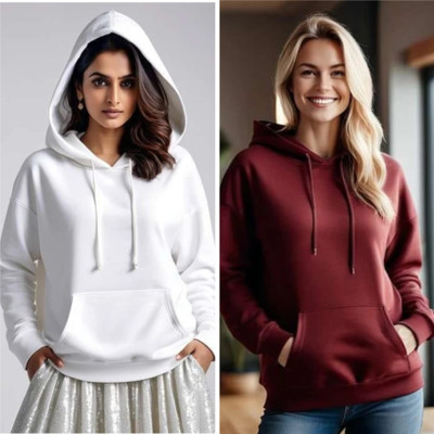 HouseOfCommon Full Sleeve Solid Women Sweatshirt