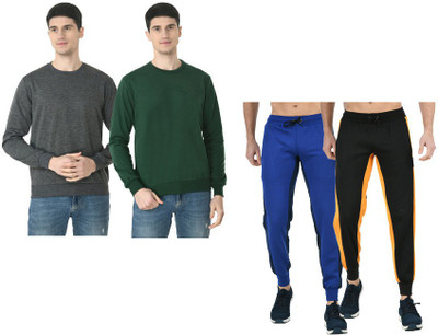 IndiWeaves Full Sleeve Solid Men Sweatshirt