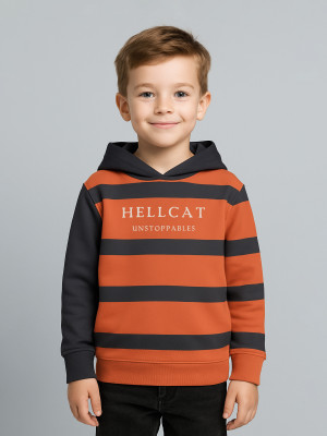 Hellcat Full Sleeve Color Block Boys Sweatshirt