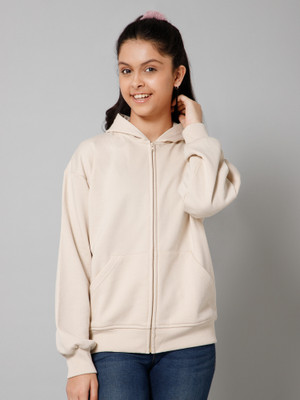Alan Jones Full Sleeve Solid Girls Sweatshirt