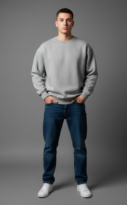 Beastwear Full Sleeve Solid Men Sweatshirt