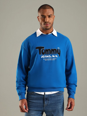 TOMMY HILFIGER Full Sleeve Printed, Solid Men Sweatshirt