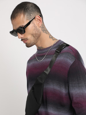 THE BEAR HOUSE Full Sleeve Striped Men Sweatshirt