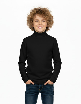 Clothify Full Sleeve Solid Boys & Girls Sweatshirt