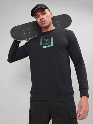 TECHNOSPORT Full Sleeve Solid Men Sweatshirt