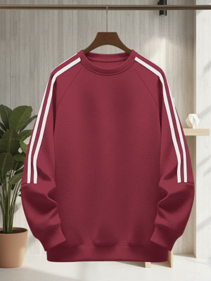 TeeWink Full Sleeve Striped Men Sweatshirt
