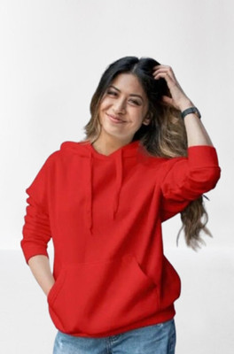 etsun Full Sleeve Solid Women Sweatshirt