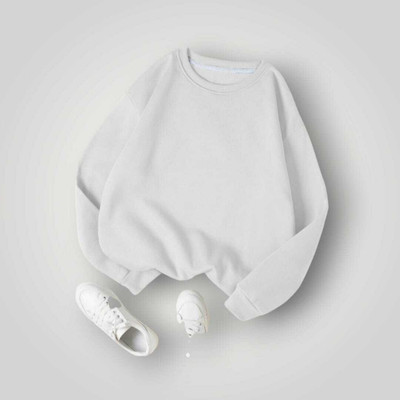 FAISALGARMENT Full Sleeve Solid Women Sweatshirt