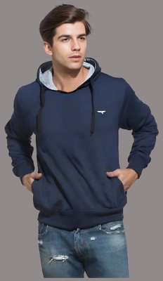 Reya Full Sleeve Solid Men Sweatshirt