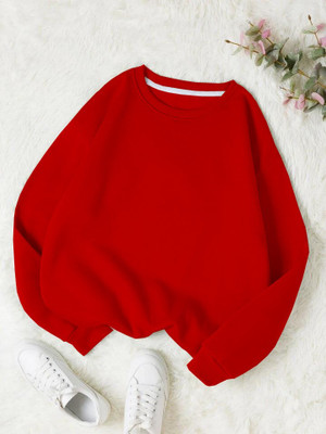 WAYIT FASHION Full Sleeve Solid Women Sweatshirt