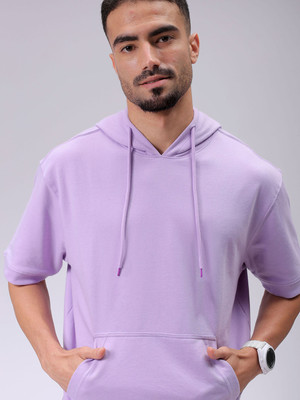The Indian Garage Co. Short Sleeve Solid Men Sweatshirt