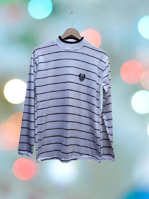 Tiki Tees Feb Full Sleeve Striped Men Sweatshirt