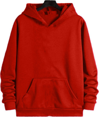 Leotude Full Sleeve Solid Men Sweatshirt