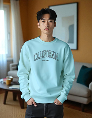 flyind Full Sleeve Graphic Print Men Reversible Sweatshirt