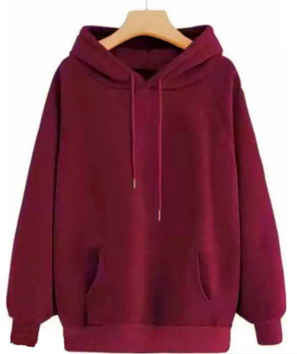 DECENCY Full Sleeve Solid Women Sweatshirt