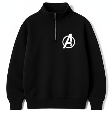 athro Full Sleeve Solid Men Sweatshirt