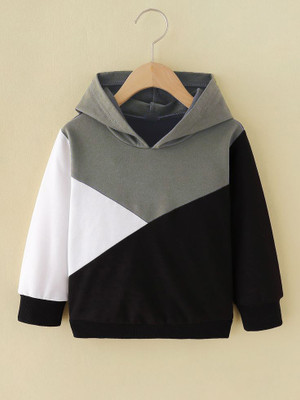 BQF Full Sleeve Color Block Boys & Girls Sweatshirt