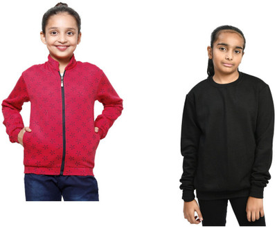 KAVYA Full Sleeve Solid Girls Sweatshirt