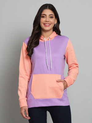FUNDAY FASHION Full Sleeve Color Block Women Sweatshirt