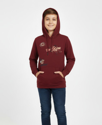 APPLEBOYZ Full Sleeve Floral Print Boys Sweatshirt
