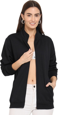 SHAUN Full Sleeve Solid Women Sweatshirt
