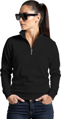 FashionAndYOUTH Full Sleeve Solid Women Sweatshirt