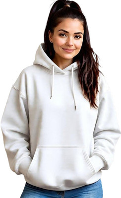 Pwexz Full Sleeve Solid Women Sweatshirt