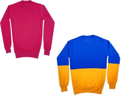AE Trends Full Sleeve Color Block Boys Sweatshirt