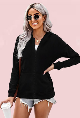 Kasendra Full Sleeve Solid Women Sweatshirt