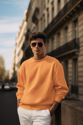 COLOR CAPITAL Full Sleeve Solid Men & Women Sweatshirt