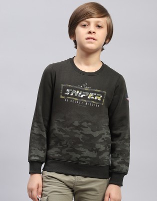 MONTE CARLO Full Sleeve Printed Boys Sweatshirt