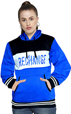 Shunit creation Full Sleeve Color Block Women Sweatshirt