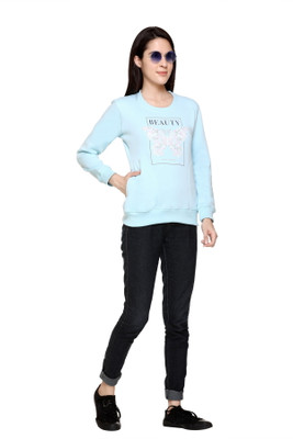 HOLD Full Sleeve Printed Women Sweatshirt