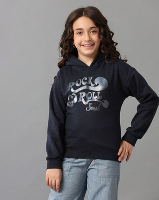 Under Fourteen Only Full Sleeve Solid Girls Sweatshirt