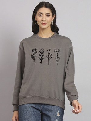 OBAAN Full Sleeve Printed Women Sweatshirt
