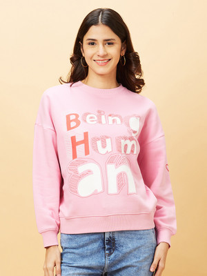 BEING HUMAN Full Sleeve Printed Women Sweatshirt