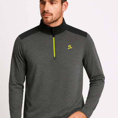 HILL7 Full Sleeve Self Design Men Sweatshirt