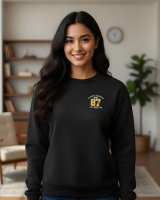 FLYIND VOGUE OUTFIT Full Sleeve Solid, Printed Women Sweatshirt