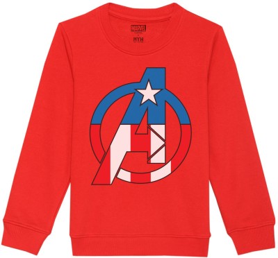 Marvel by Wear Your Mind Full Sleeve Graphic Print Boys & Girls Sweatshirt