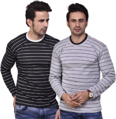 fashionbazaar4u.com Full Sleeve Striped Men Sweatshirt