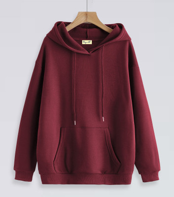 BEING WANTED Full Sleeve Solid Women Sweatshirt
