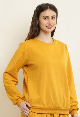 universal traderss Full Sleeve Solid Women Sweatshirt