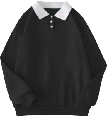 Faisalgarments Full Sleeve Solid Women Sweatshirt