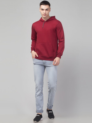ADIXUS Full Sleeve Solid Men Sweatshirt