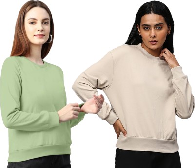 Lasmo Full Sleeve Solid Women Sweatshirt