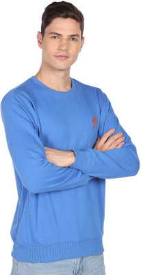 U.S. POLO ASSN. Full Sleeve Solid Men Sweatshirt