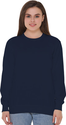 HouseOfCommon Full Sleeve Solid Women Sweatshirt