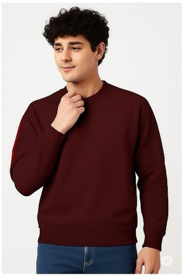 SAURYASPRIME Full Sleeve Solid Men Reversible Sweatshirt
